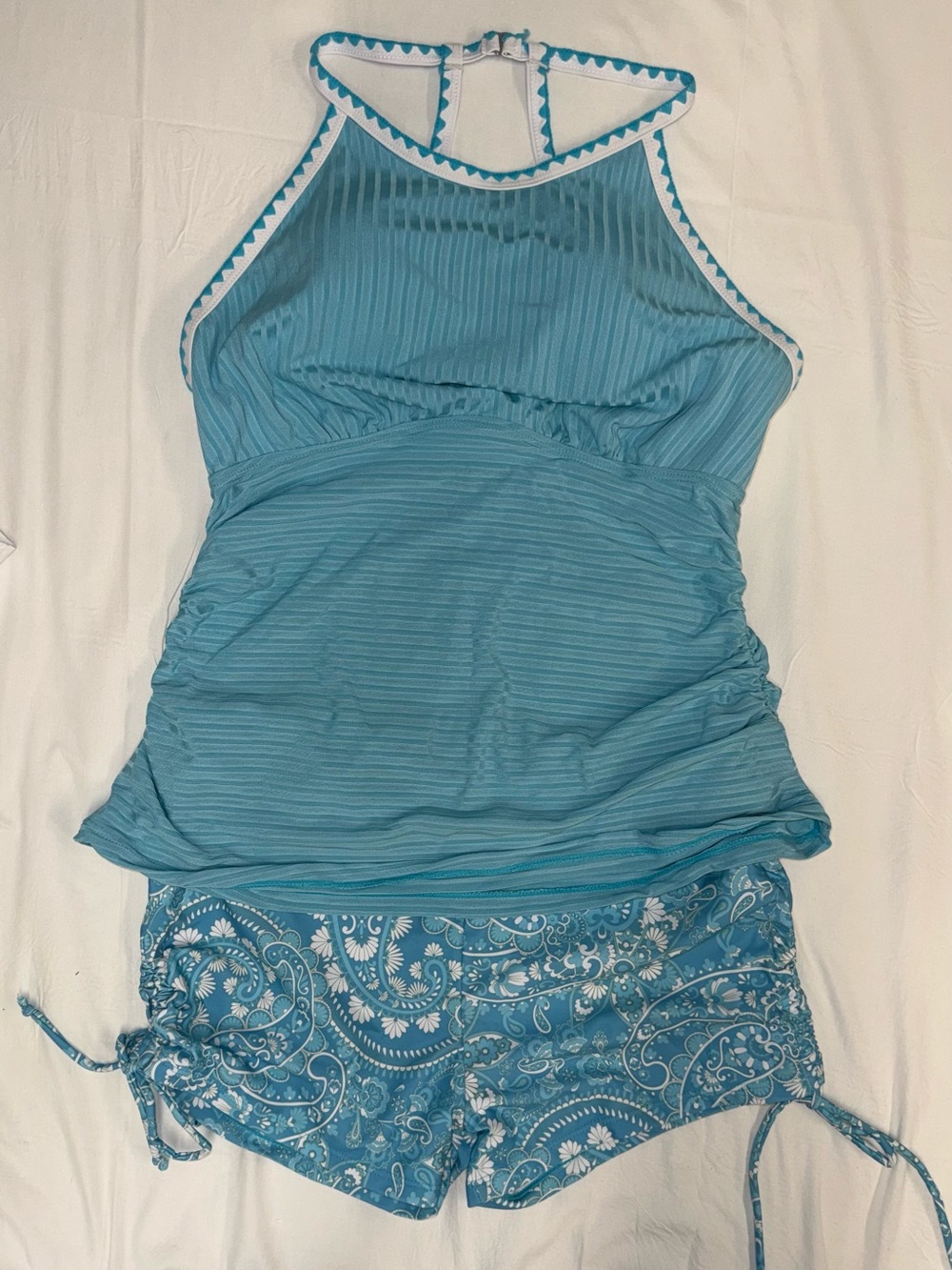 NWOT Blue Women's Two-Piece Tankini Set